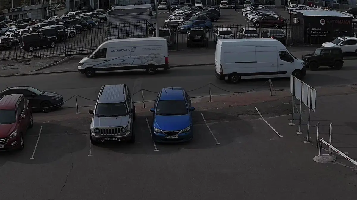 Überwachte Parkfläche eines Unternehmens